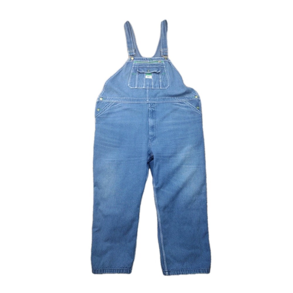 Liberty Denim Overall Bibs Size 50x25 Men's 100% Cotton Workwear Vintage Farmer